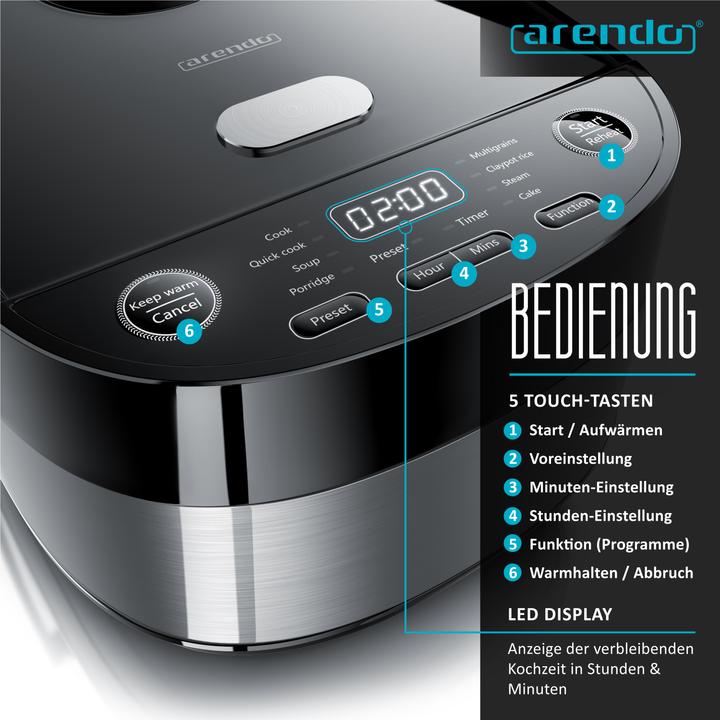 Actual product image Arendo Multicooker