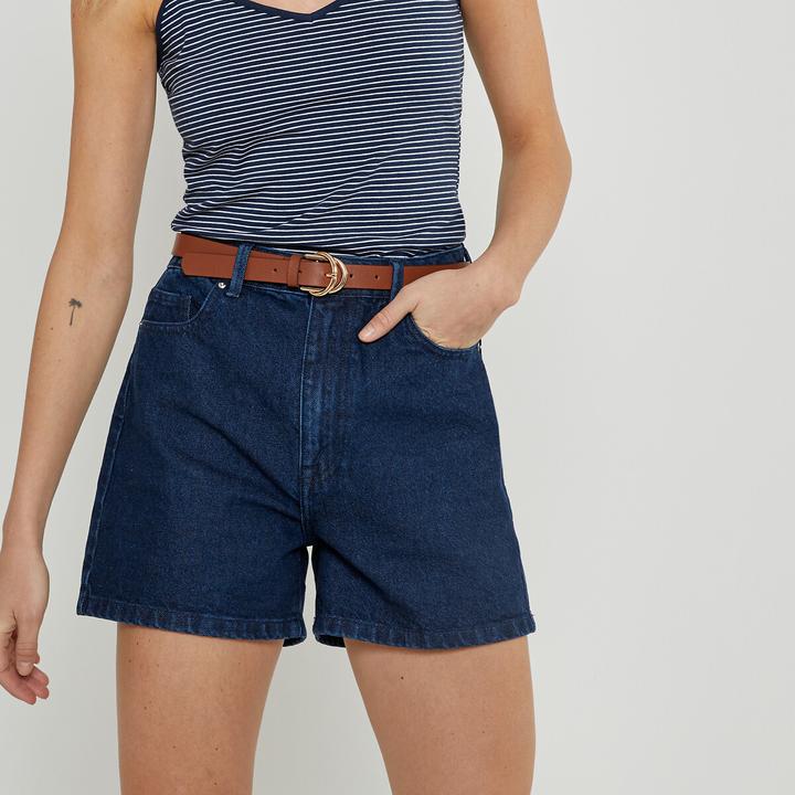 Immagine prodotto La Redoute Collections Pantaloncini Jean a vita alta (42)