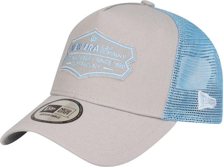 New Era Adjustable Trucker Cap - RETRO PATCH grau / sky (One Size)