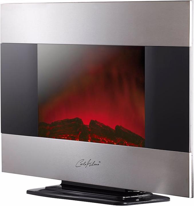 Immagine prodotto Carlo Milano Caminetto elettrico Premium Sonora per il montaggio a parete e a pavimento (90 x 61 x 27 cm)