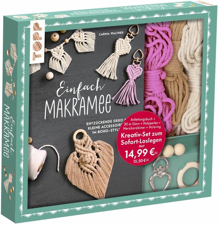 Actual product image Simple macramé creative set. With instruction book and material
