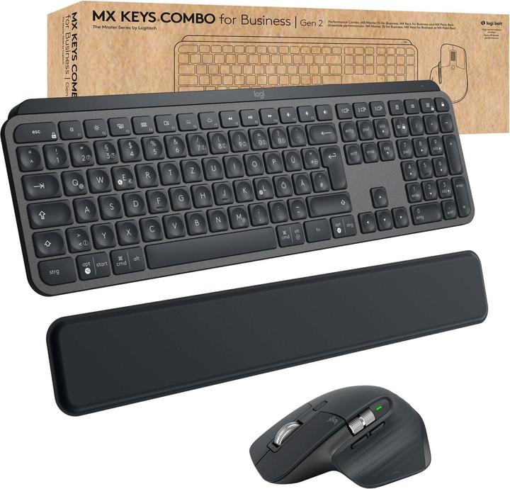 Logitech MX Keys Combo for Business Gen 2 (CH, Senza fili)