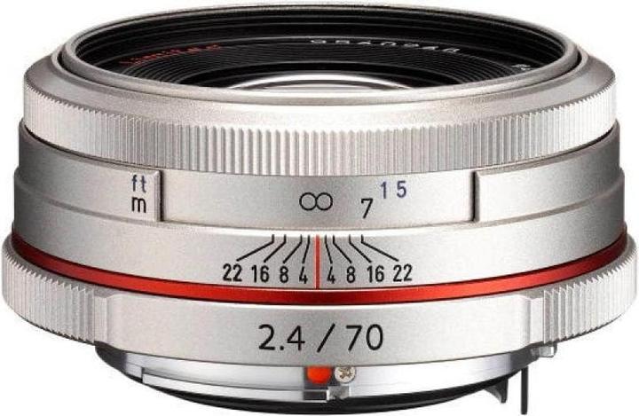 Immagine prodotto Pentax DA 70mm, f/2.4 Limited, Argento (Pentax K, APS-C / DX)