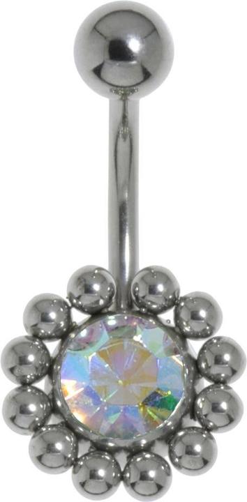 Actual product image Bijouteria Bellypiercing (Stainless steel, Crystal)