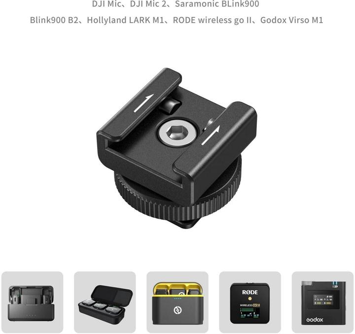 Immagine prodotto SmallRig 4822 Wireless Microphone Support with Cold Shoe Mount (Accessori video vari)