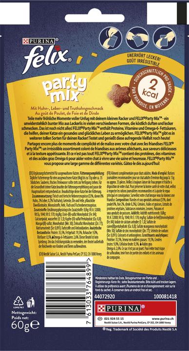 Immagine prodotto Felix Party Mix Originale (Adulto, 1 pz., 60 g)