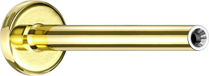 Star Piercing Micro Threadless Labret-Stab vergoldet (Titan G23, ohne Messing)