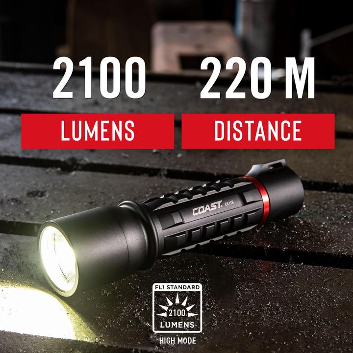 Image du produit Coast XP11R lampe de poche rechargeable 2100 lumens (15.20 cm, 2100 lm)