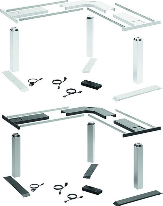 Actual product image Hettich Table frame set 90° angle LegaDrive