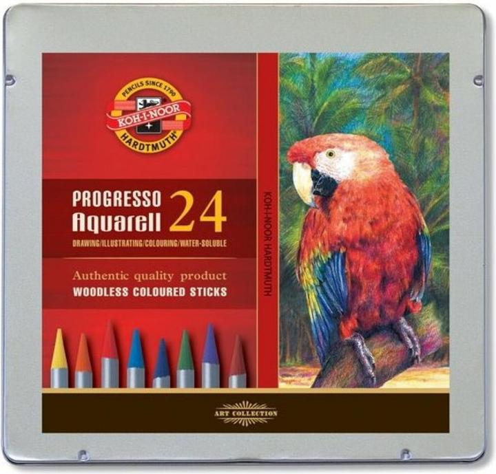 Immagine prodotto Koh-i-Noor Matite acquerellabili senza legno Progresso 24 colori (Multicolore)