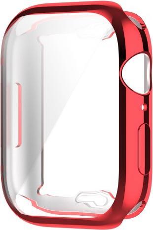 Actual product image Cover-Discount Apple Watch 41mm - Rubber Protection Case red