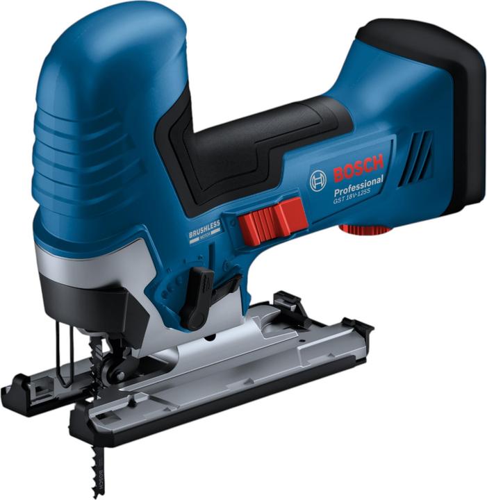 GST 18V-125 S, Protection contre la déchirure des copeaux, Ensemble d'aspiration, 1 x lame de scie sauteuse T 144 D, Vitesse pour le bois, sans batterie