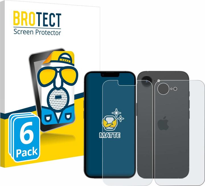 Immagine prodotto BROTECT Pellicola Opaca (6 Pezzo/i, Apple iPhone 16e)