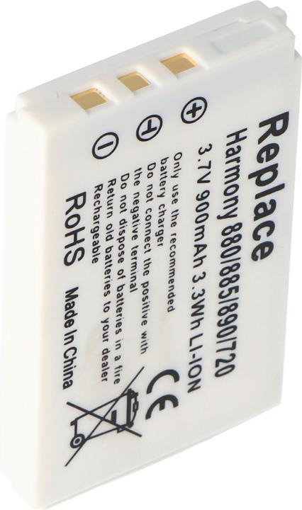 Image du produit Logitech Akku Harmony 900, 880, 885, 890, 720 (1 pcs, Spécifique à l'appareil, 900 mAh)