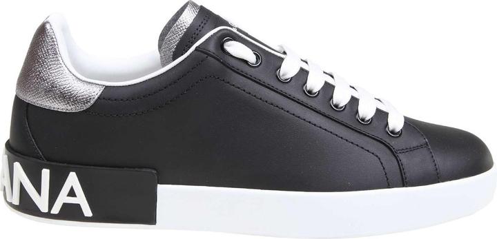 Dolce & Gabbana portofino sneakers in black nappa calfskin (42)