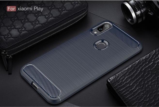 Productafbeelding MU Style Koolstofvezel TPU Softcase-serie (Xiaomi Mi Play)