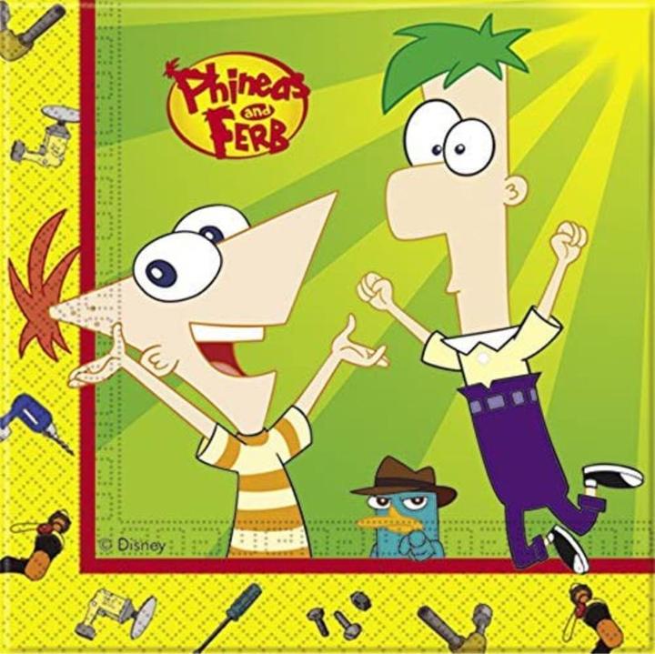 Produktbild Phineas And Ferb Papierservietten (20 x)