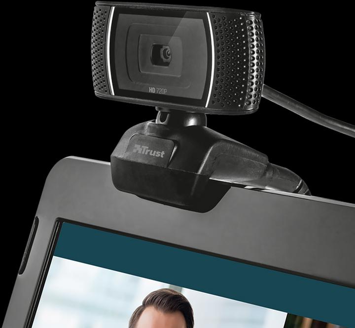 Actual product image Trust Doba - 1280 x 720 pixels - 720p - Car - USB - Black - Clip / Stand (Cable, USB Type-B)