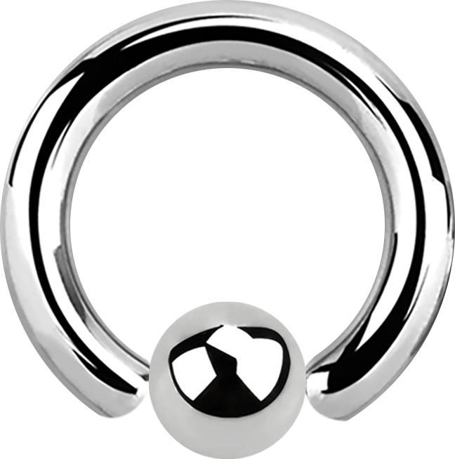 Produktbild Star Piercing Ball Closure Ring silber (ohne Messing, Chirurgenstahl 316L)