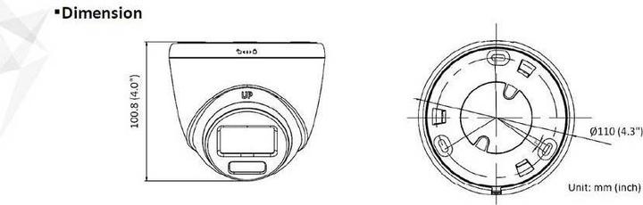 Actual product image Hikvision DS-2CD1327G0-L(2.8mm)(C) LAN IP Surveillance Camera 1920 x 1080 Pixel (1920 x 1080 Pixels)