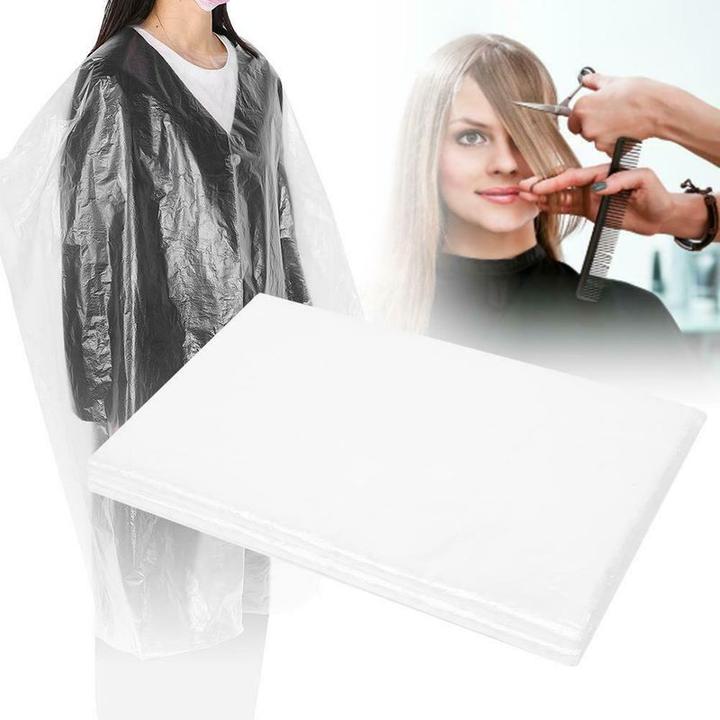 Immagine prodotto Hermex Grembiule di plastica monouso 50 pezzi. Coiffeur per parrucchieri
