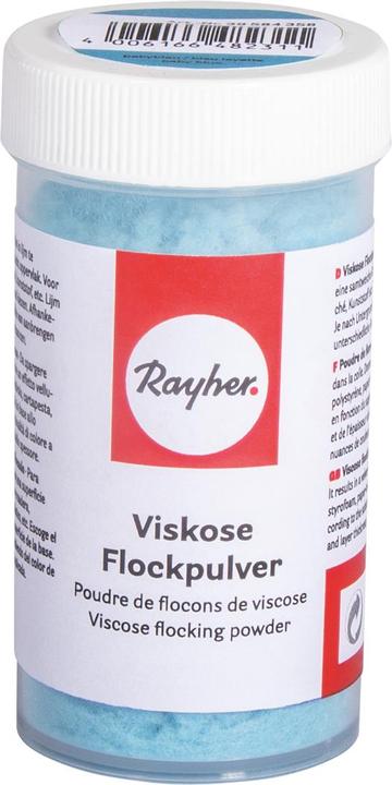 Actual product image Rayher Viscose flock powder with scattering insert, 8 g (Baby blue)