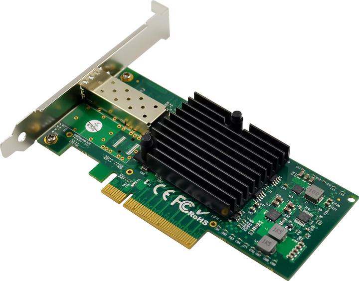 Produktbild InLine 10-Gigabit Netzwerkkarte, 1x SFP+, PCIe x8, inkl. low profile Slotblech (PCIe)