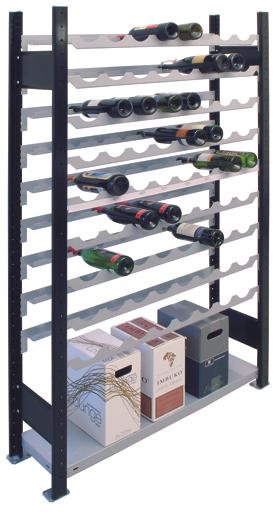 Produktbild Schulte Lagertechnik Wein-Grundregal (100 x 25 x 180 cm)