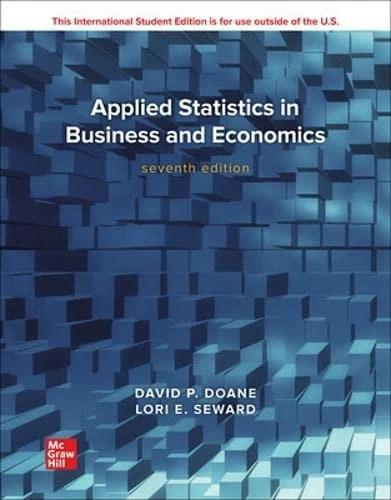 Produktbild Applied Statistics in Business and Economics ISE (Englisch, David Doane, Lori Seward, 2021)