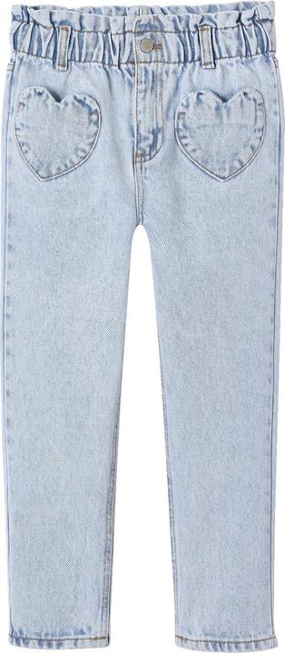 Actual product image Vertbaudet Mädchen Paperbag-Jeans mit Herz-Taschen (98)