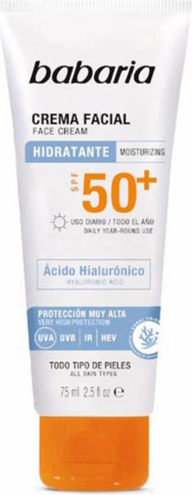 Immagine prodotto Babaria Sol Facial Hialuronico 75ml (Crema solare viso, SPF 50, 75 ml)