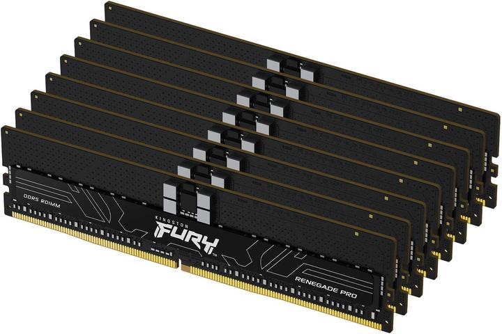 Produktbild Kingston Fury Renegade Pro EXPO 128GB Kit (8 x 16GB), DDR5, 6400MT/s, CL32, Overclockable, ECC, AMD EXPO, RDI (8 x 16GB, 6400 MHz, DDR5-RAM, DIMM)