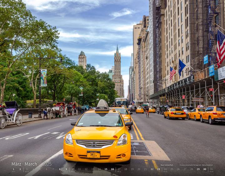 Image du produit New York 2025 Calendrier grand format 58 x (Couverture rigide, Allemand)