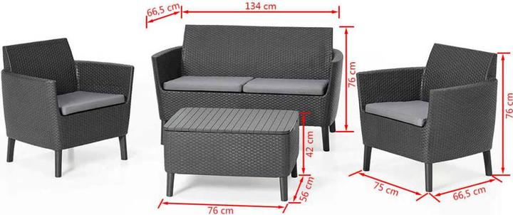 Actual product image Allibert Salemo Lounge Set