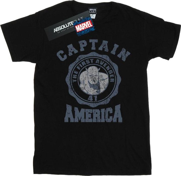 Image du produit - T-shirt CAPTAIN AMERICA COLLEGIATE - Homme (M)