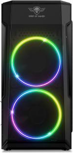Actual product image Spirit Of Gamer Boitier Mini Tour Micro Atx Deathmatch 3 RGB Avec Panneaux Vitrés (Noir) (mATX)