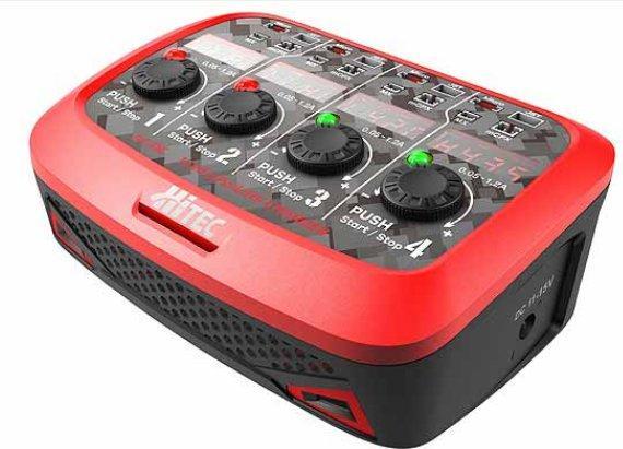 Produktbild Hitec Ladegerät AC/DC Multicharger X4 Micro SE für 1S LiPo und LiHV