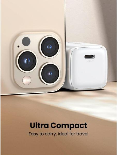 Productafbeelding Ugreen Nexode Mini 20W PD GaN Tech Charger Wit (20 W)