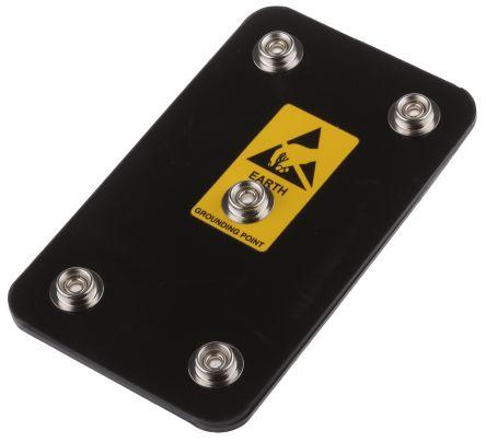 Actual product image Rs Pro Antistatic grounding plate,4x10mm stud (Static protection)