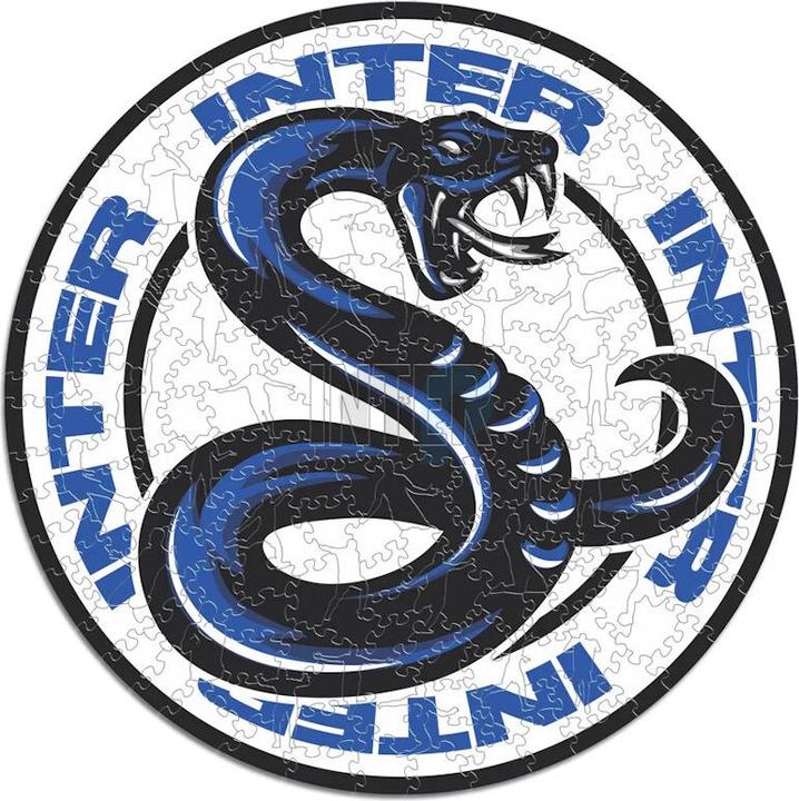 Image du produit Iconic FC Inter Milan - Logo avec serpent - Puzzle en bois Taille L (500 pièces) (500 pièces)