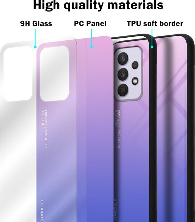 Produktbild Cadorabo TPU 2 Farben Glas Hülle (Samsung Galaxy A33 5G)