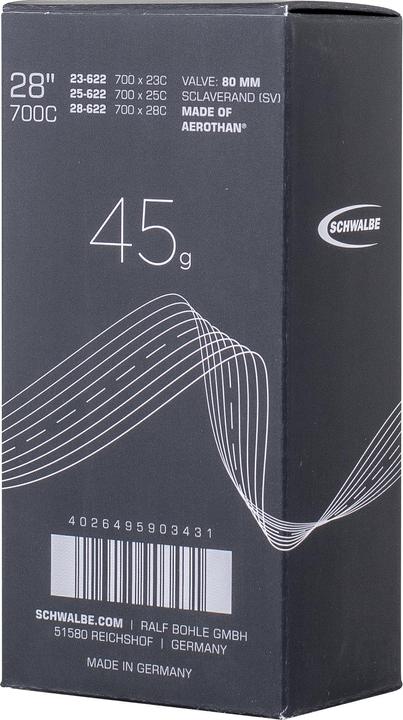 Productafbeelding Schwalbe SV 20E Aerothane TPU (Presta (SV), 28", 80 mm)