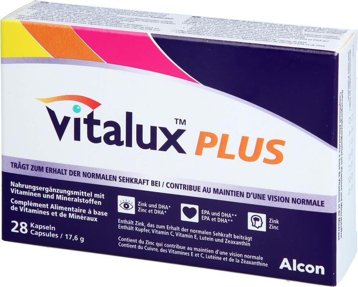 Actual product image Vitalux Plus caps (28 Piece, Capsules, 33 g)