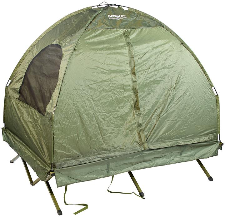 Produktbild Semptec 4in1-Doppelzelt mit 2 Schlafsäcken, Matratze, Liege und Kissen (Kuppelzelt, 22.20 kg, 2 Personen)
