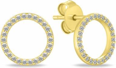 Image du produit Brilio Silver - Bracelet plaqué or étincelant avec zirconium transparent BRC167Y
