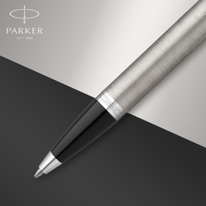 Produktbild Parker Pen IM Brushed Metal C.C. DuoSet inkl. Geschenkbox (Schwarz, Silber, 2 x)