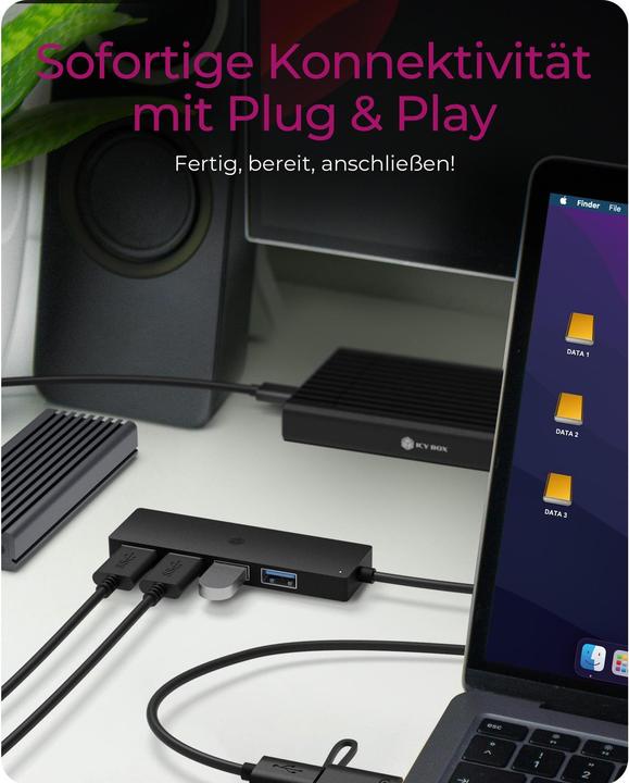 Immagine prodotto Icy Box IB-HUB1424-C3 (USB-A, USB-C, 4 Porti)