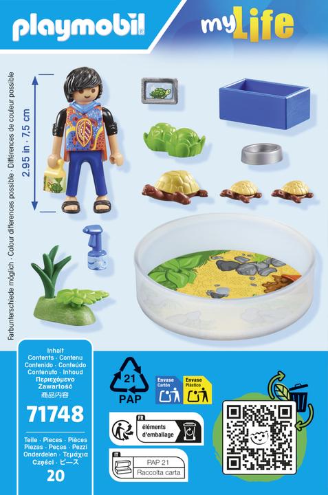 Produktbild Playmobil Schildkröten-Terrarium (71748, Playmobil My Life)