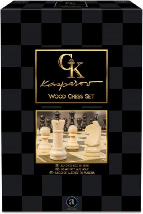 Image du produit Jackpot Kasparov : Ensemble d'échecs en bois (36.5 cm)