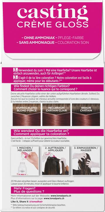 Actual product image L'Oréal Paris Casting Cream Gloss (550 mahogany)